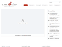 Tablet Screenshot of agenciasetting.com